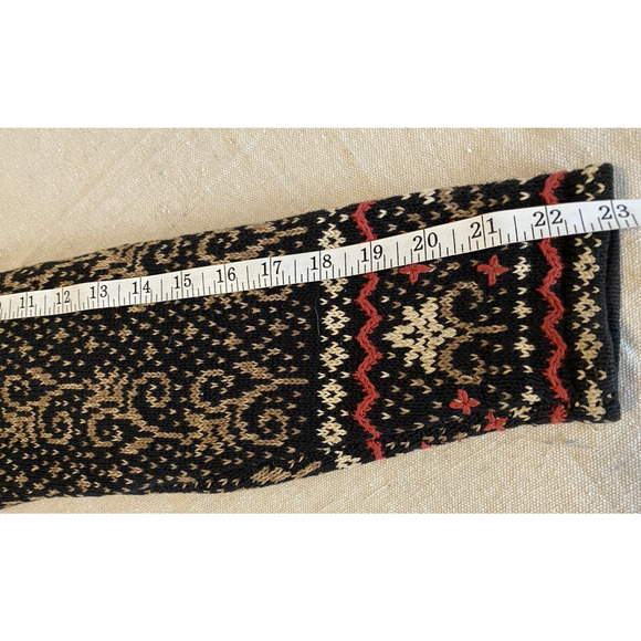 Nomadic Traders Sweater Womens Medium Fair Isle Cottage Core Zipping Cardigan - Picture 13 of 14